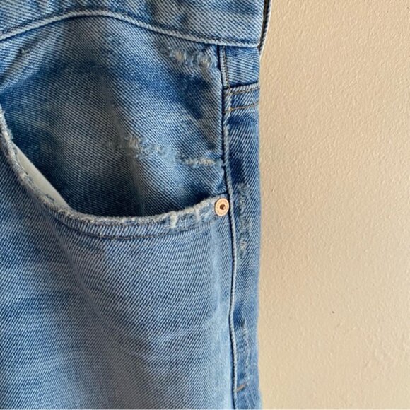 Citizens Of Humanity Emerson Slim Boyfriend Woman 32 Blue Sky Distressed Coastal - Picture 6 of 16